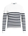 Daniele Fiesoli Man Sweater Midnight Blue Size L Cotton In Multi