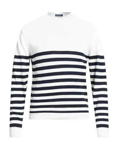 Daniele Fiesoli Man Sweater Midnight Blue Size L Cotton In Multi