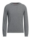 Daniele Fiesoli Man Sweater Midnight Blue Size L Cotton, Polyamide
