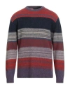 Daniele Fiesoli Man Sweater Midnight Blue Size L Merino Wool In Multi