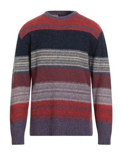 Daniele Fiesoli Man Sweater Midnight Blue Size L Merino Wool