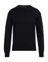 Daniele Fiesoli Man Sweater Midnight Blue Size S Merino Wool, Polyamide In Blue