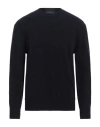 Daniele Fiesoli Man Sweater Midnight Blue Size L Polyamide, Merino Wool, Alpaca Wool, Elastane In Blue