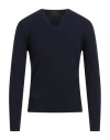 Daniele Fiesoli Man Sweater Midnight Blue Size L Wool, Cashmere In Blue