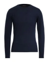 Daniele Fiesoli Man Sweater Midnight Blue Size L Wool, Cashmere In Blue