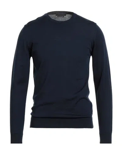 Daniele Fiesoli Man Sweater Midnight Blue Size M Merino Wool