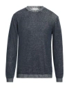Daniele Fiesoli Man Sweater Midnight Blue Size Xxl Linen, Organic Cotton