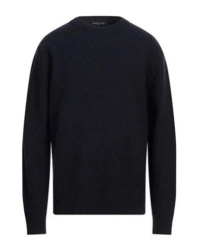 Daniele Fiesoli Man Sweater Midnight Blue Size Xxl Merino Wool, Cashmere