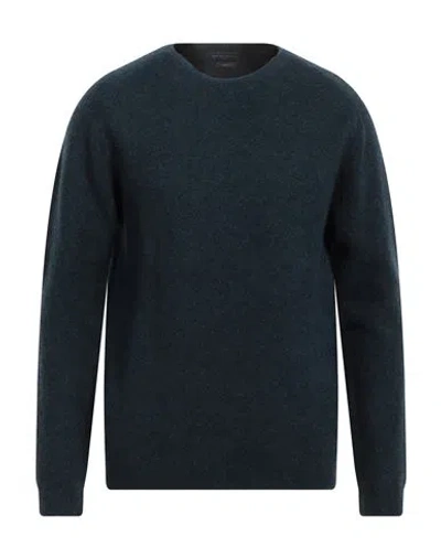 Daniele Fiesoli Man Sweater Midnight Blue Size Xxl Merino Wool, Polyamide, Elastane