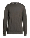 Daniele Fiesoli Man Sweater Military Green Size L Merino Wool