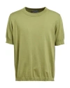 Daniele Fiesoli Man Sweater Military Green Size S Cotton