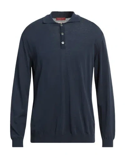 Daniele Fiesoli Man Sweater Navy Blue Size L Cotton