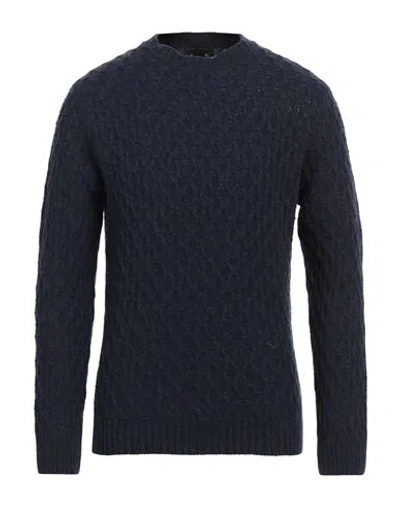 Daniele Fiesoli Man Sweater Navy Blue Size L Merino Wool