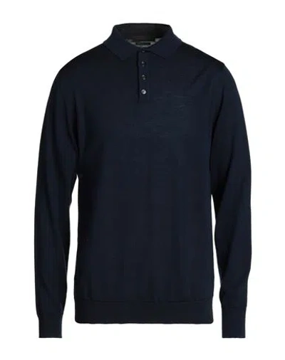 Daniele Fiesoli Man Sweater Navy Blue Size M Merino Wool In Navy Blue