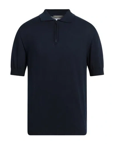 Daniele Fiesoli Man Sweater Navy Blue Size L Cotton