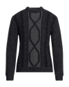 Daniele Fiesoli Man Sweater Navy Size L Baby Alpaca Wool, Merino Wool
