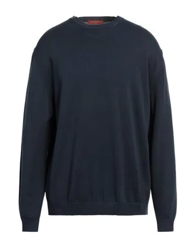 DANIELE FIESOLI DANIELE FIESOLI MAN SWEATER NAVY SIZE L COTTON