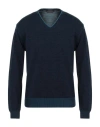 Daniele Fiesoli Man Sweater Navy Size L Merino Wool