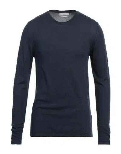 Daniele Fiesoli Man Sweater Navy Size L Silk In Blue