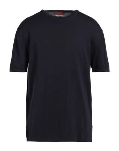 Daniele Fiesoli Man Sweater Navy Size S Cotton