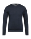 Daniele Fiesoli Man Sweater Navy Size S Merino Wool In Blue