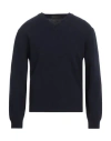 Daniele Fiesoli Man Sweater Navy Size S Wool, Cashmere In Blue