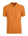 Daniele Fiesoli Man Sweater Orange Size L Cotton In Orange