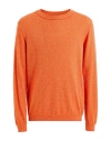 Daniele Fiesoli Man Sweater Camel Size L Cotton In Orange