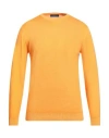 Daniele Fiesoli Man Sweater Orange Size L Merino Wool