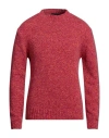 Daniele Fiesoli Man Sweater Orange Size L Merino Wool