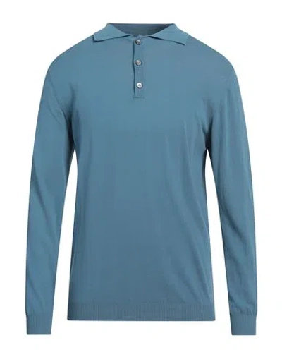 Daniele Fiesoli Man Sweater Pastel Blue Size L Cotton