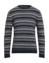 Daniele Fiesoli Man Sweater Plum Size L Merino Wool, Polyamide, Elastane