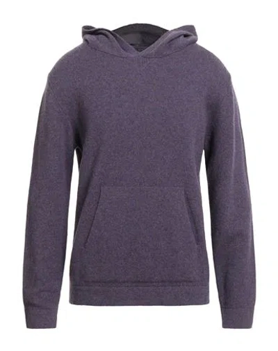Daniele Fiesoli Man Sweater Purple Size L Merino Wool