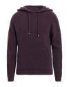 Daniele Fiesoli Man Sweater Purple Size L Merino Wool, Polyamide, Elastane