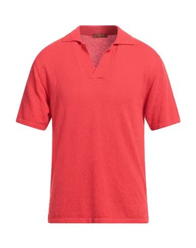 Daniele Fiesoli Man Sweater Red Size Xl Cotton, Polyamide