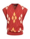 Daniele Fiesoli Man Sweater Rust Size L Cotton, Merino Wool, Cashmere In Orange