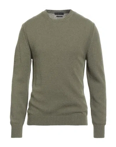 DANIELE FIESOLI DANIELE FIESOLI MAN SWEATER SAGE GREEN SIZE L BABY ALPACA WOOL, MERINO WOOL