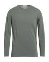 Daniele Fiesoli Man Sweater Sage Green Size L Cotton