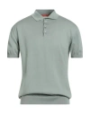 Daniele Fiesoli Man Sweater Sage Green Size L Cotton