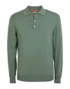 Daniele Fiesoli Man Sweater Sage Green Size L Cotton In Sage Green