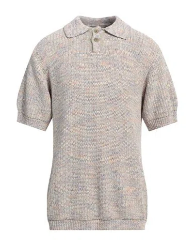 Daniele Fiesoli Man Sweater Sage Green Size L Cotton, Nylon