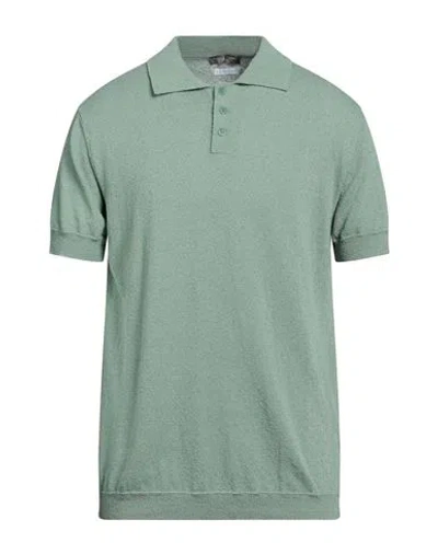 Daniele Fiesoli Man Sweater Sage Green Size L Organic Cotton, Polyamide