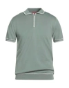Daniele Fiesoli Man Sweater Sage Green Size M Cotton
