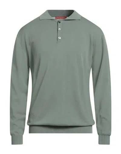 Daniele Fiesoli Man Sweater Sage Green Size Xl Cotton