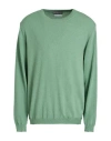 Daniele Fiesoli Man Sweater Sage Green Size L Organic Cotton, Polyamide In Sage Green