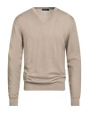 Daniele Fiesoli Man Sweater Sand Size L Merino Wool