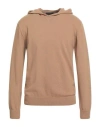 Daniele Fiesoli Man Sweater Sand Size L Wool, Cashmere
