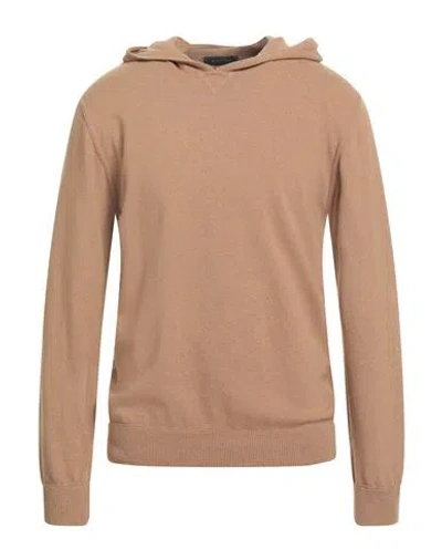 Daniele Fiesoli Man Sweater Sand Size L Wool, Cashmere