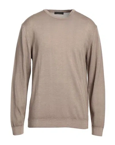 Daniele Fiesoli Man Sweater Sand Size 3xl Merino Wool In Beige