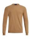 Daniele Fiesoli Man Sweater Sand Size Xl Merino Wool, Cashmere In Brown